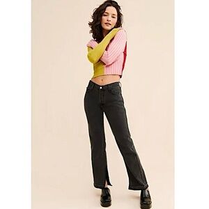 Lisa Says Gah Ellis Low Rise Flare Jeans Baggy 60s 70s Retro